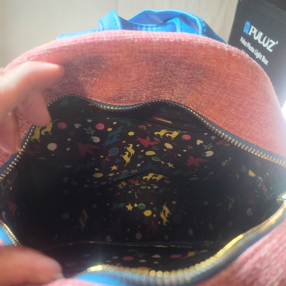 Loungefly Luna Lovegood Harry Potter Pink Tweed Mini Backpack Spectraspecs New - Picture 6 of 8